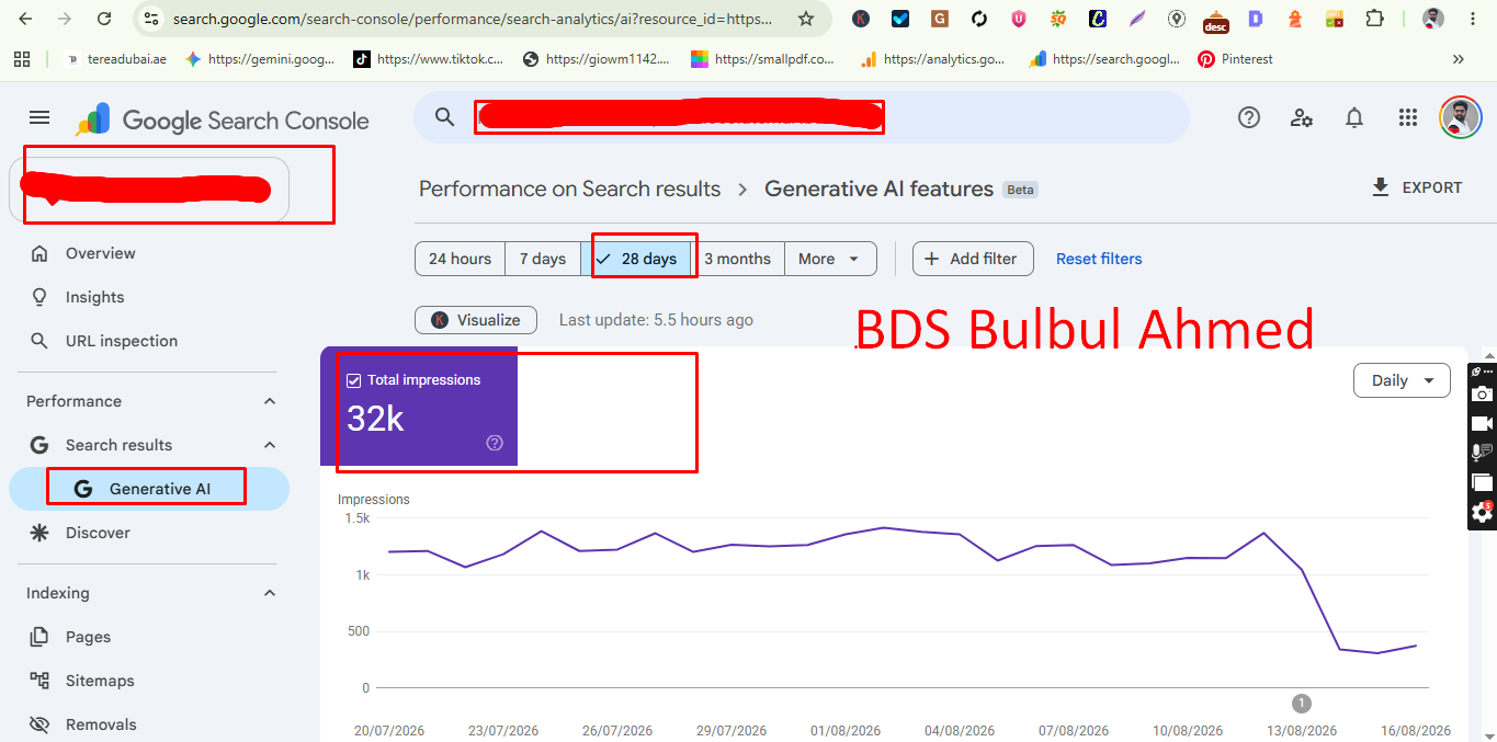 Search Console Generative AI Feature